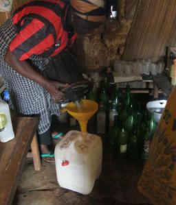Five gallons of palm wine