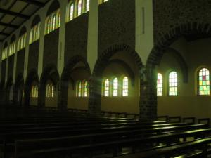 Inside Kumbo Catholic cathedral 