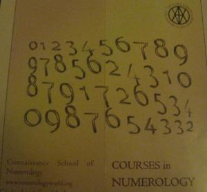 Connaissance School of Numerology course brochure